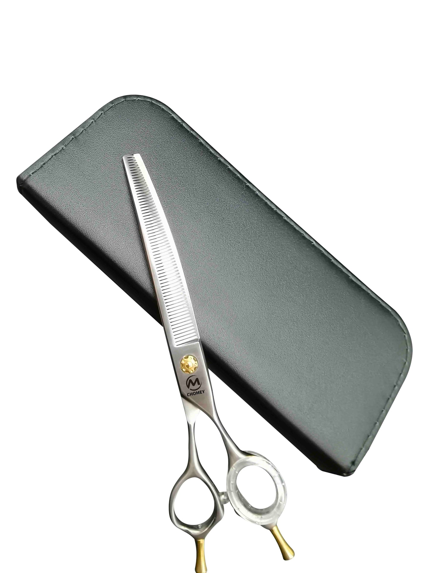 CHOMEY 7.5" 64 Teeth Curved Blending Dog Grooming Scissors