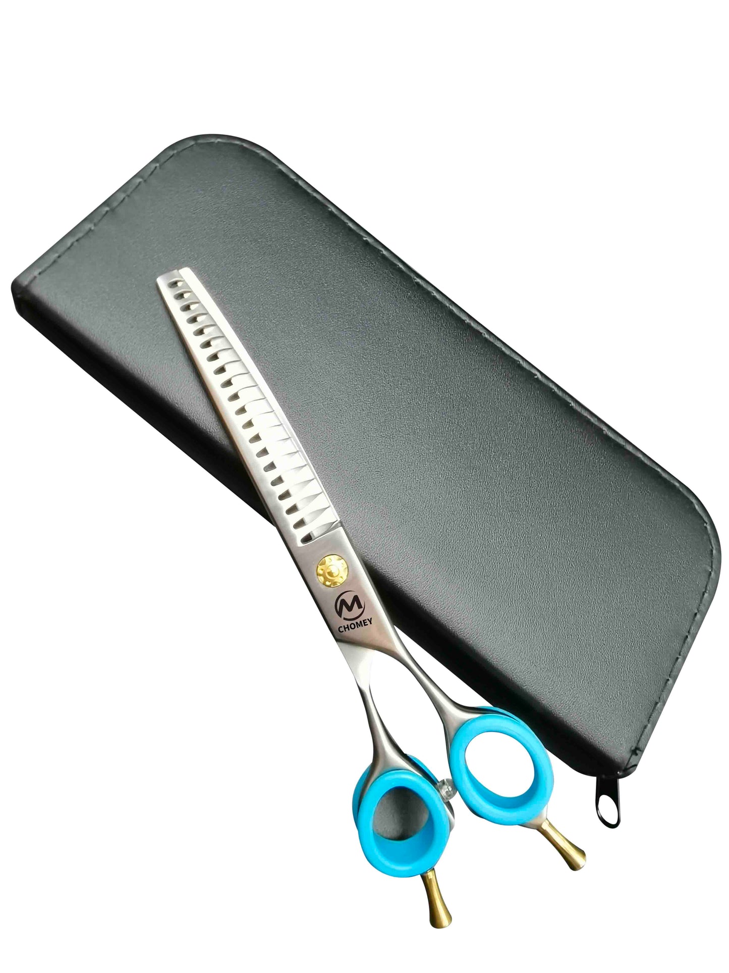 CHOMEY 7" 20 Teeth Curved Dog Grooming Chunker Scissors