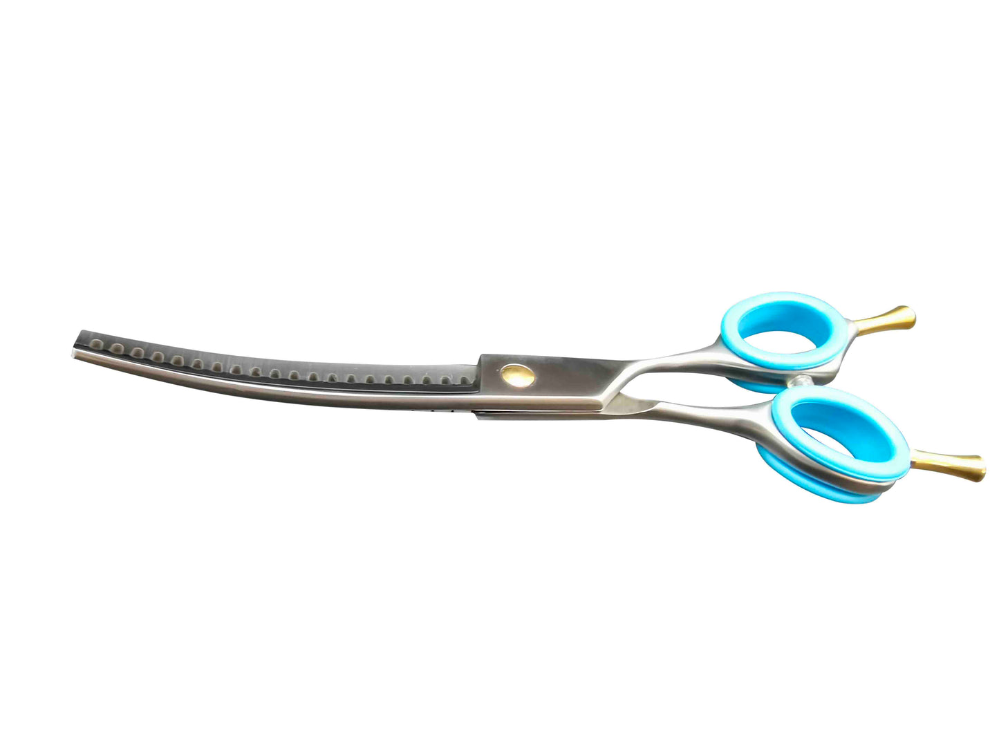 CHOMEY 7" 20 Teeth Curved Dog Grooming Chunker Scissors