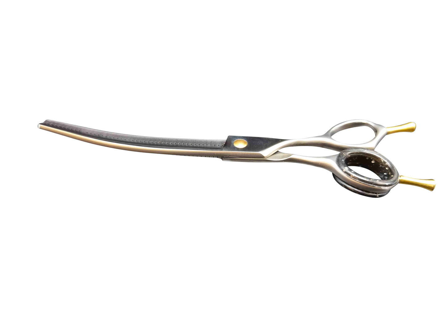 CHOMEY 7.5" 46 Teeth Curved Piano Teeth Dog Grooming Scissors (FLUFFER)