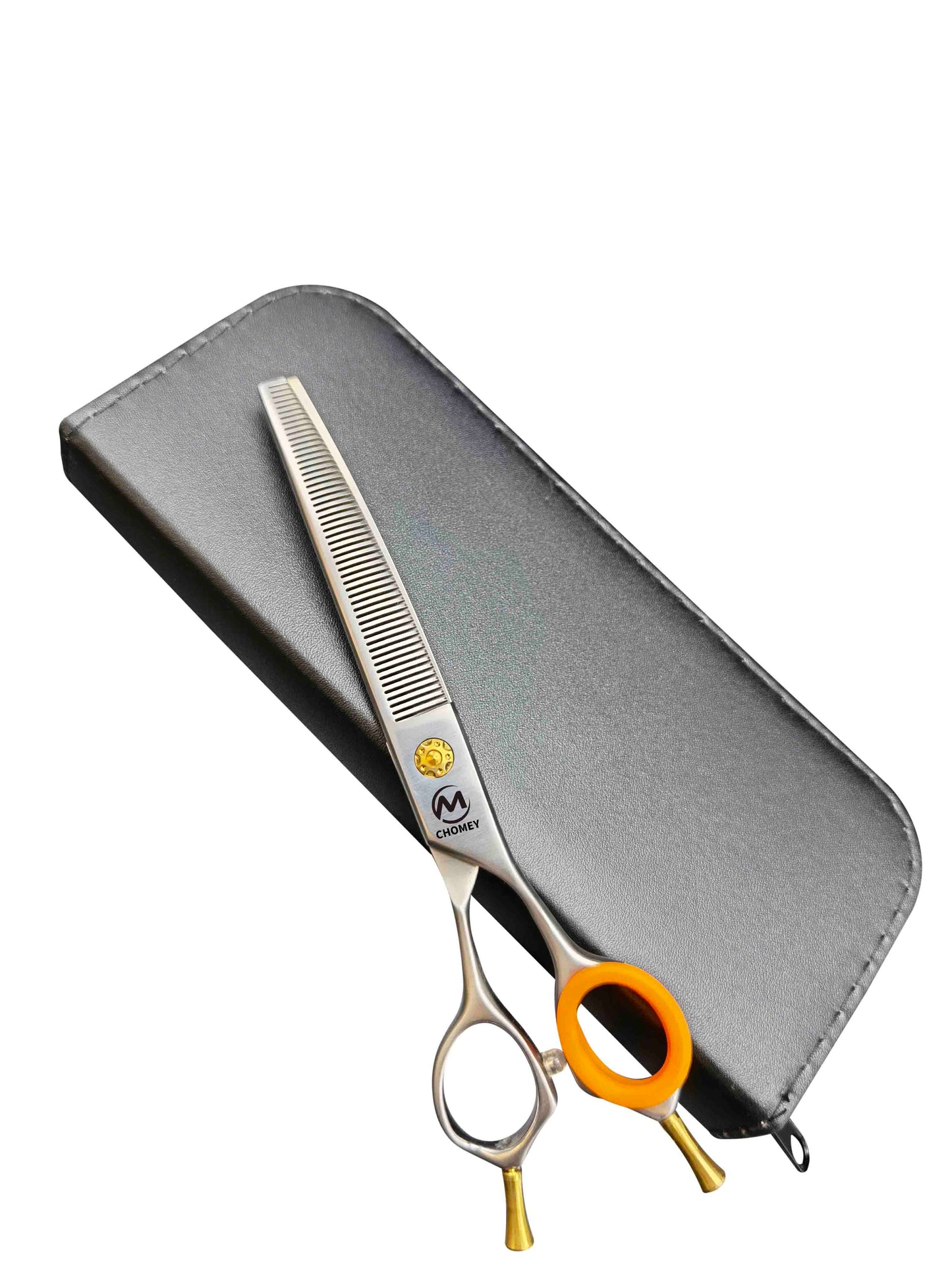 CHOMEY 7" 54 Teeth Curved Blending Dog Grooming Scissors