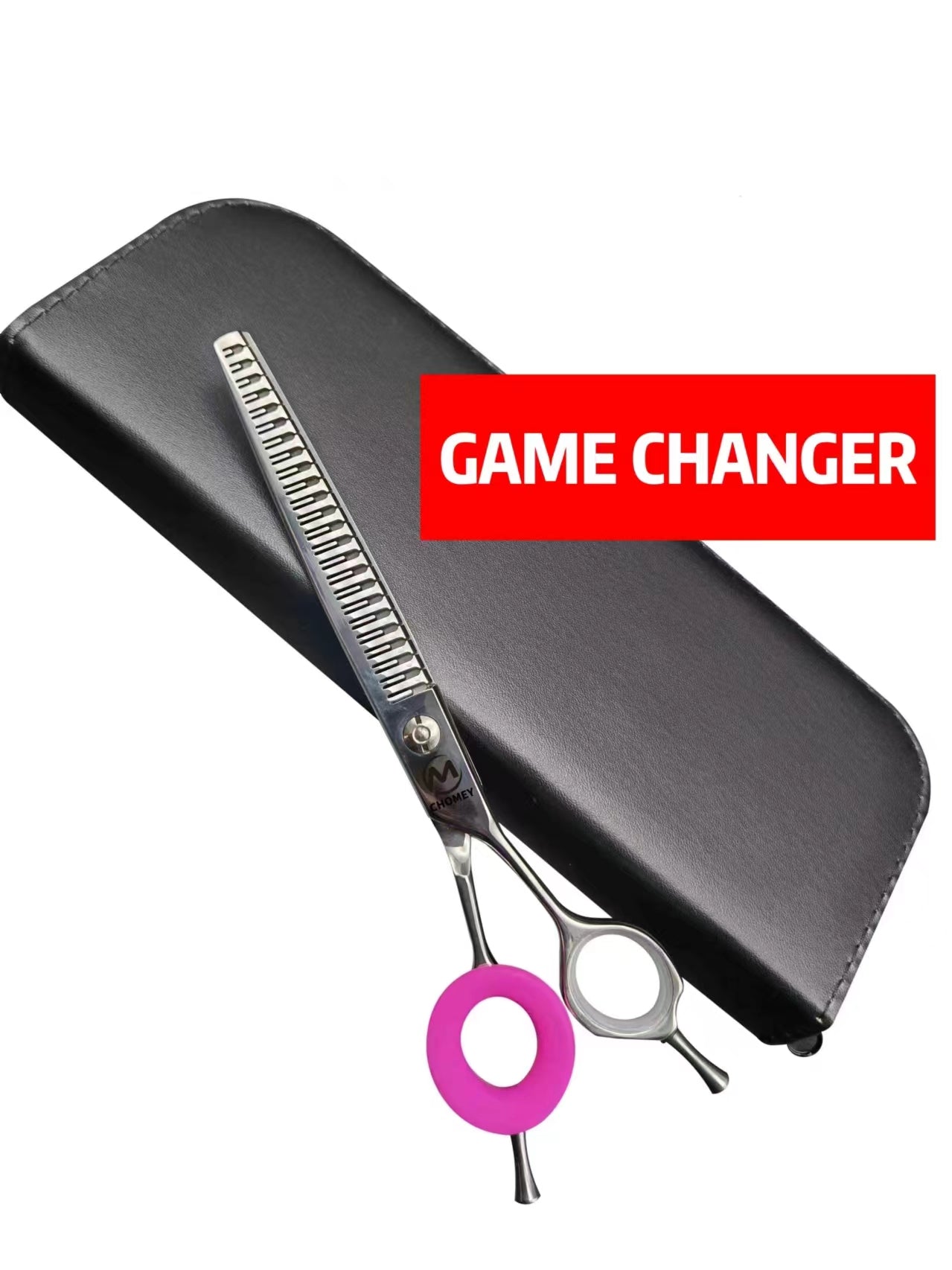 CHOMEY 7" 24 Teeth Curved Dog Grooming Chunker Scissors (GAME CHANGER)