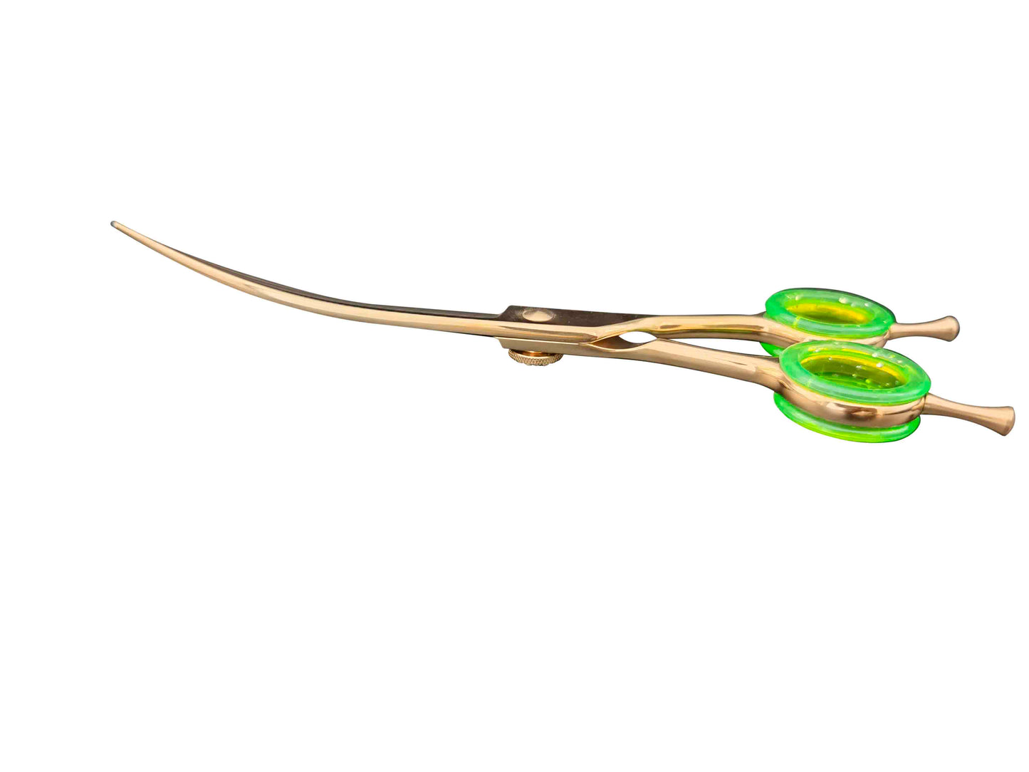 CHOMEY 7" Curved Rose Gold Dog Grooming Scissors