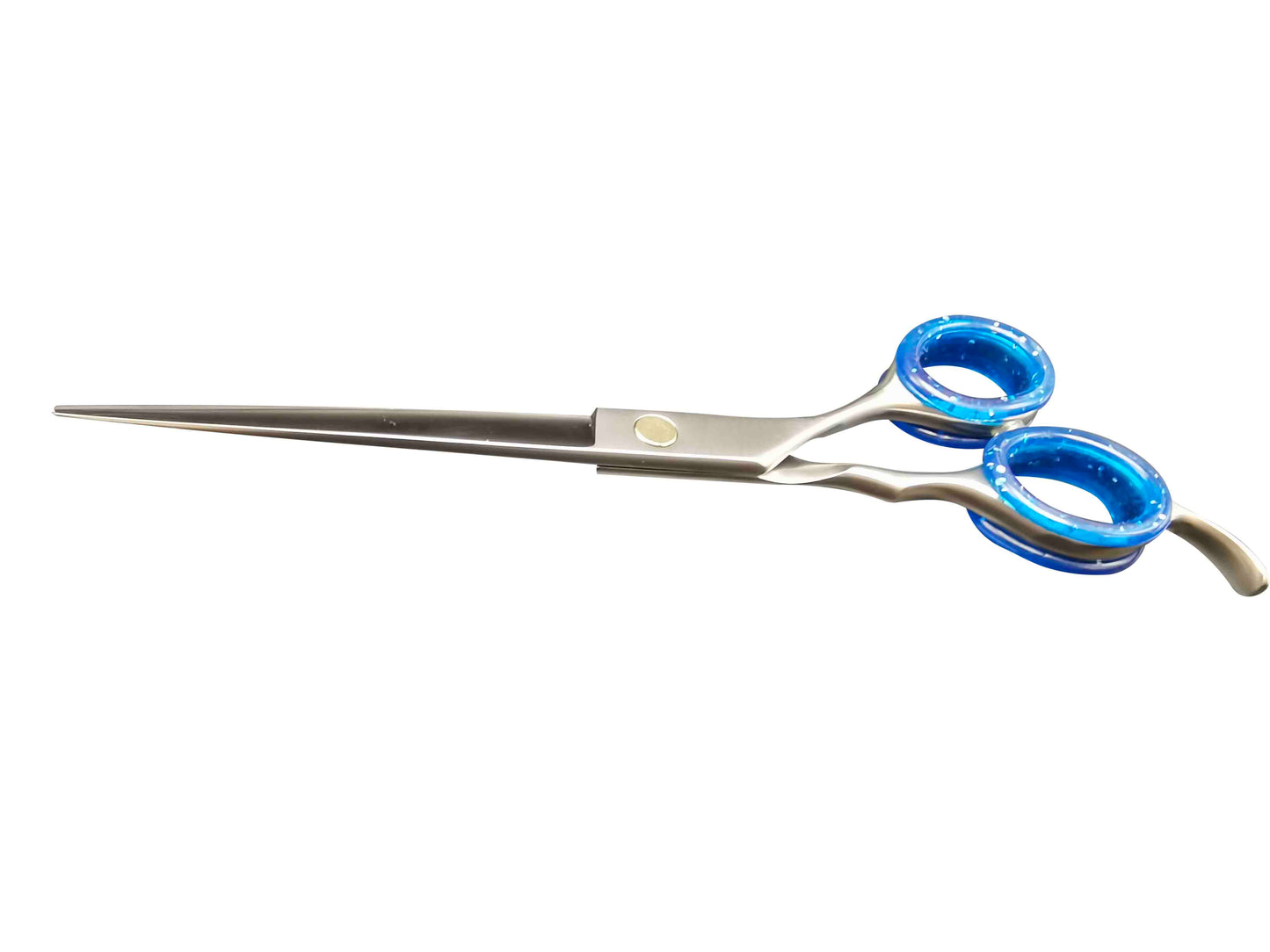 CHOMEY 7" Straight Dog Grooming Scissors with Serrated Anti-skid Teeth